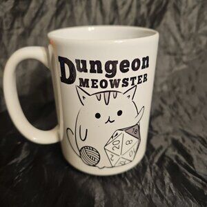 Cat Dungeon Meowster Dnd Mug, RPG Game Master Gift, 11oz Coffee Cup, Dungeon &